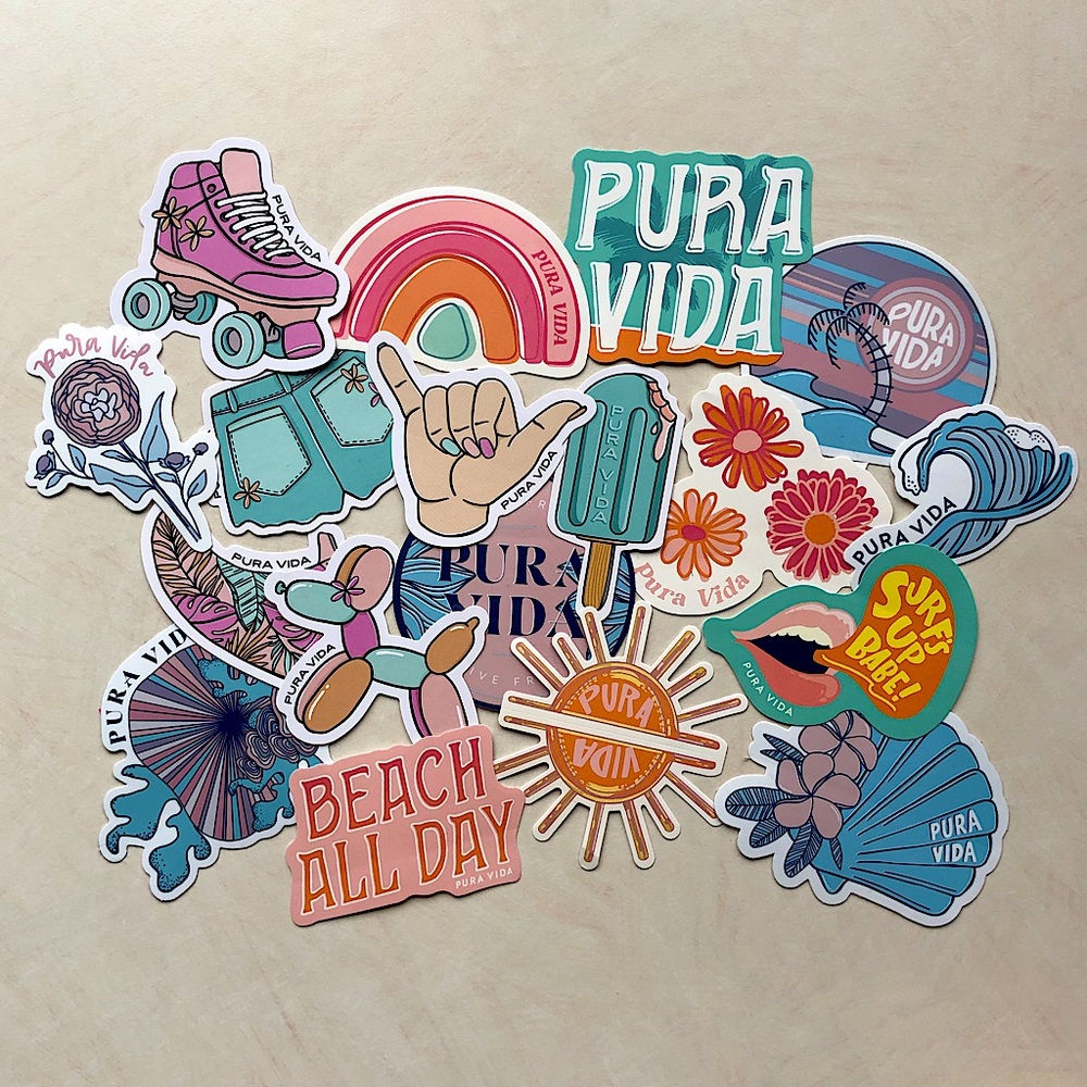 Pura Vida Sticker Pack
